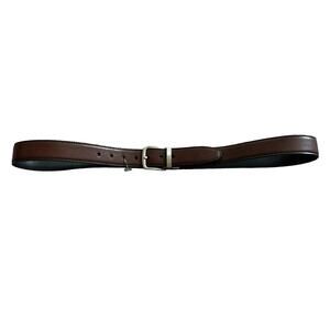Chaps Men's Synthetic Brown Leather Belt Size XL 34-36 Silver Buckle